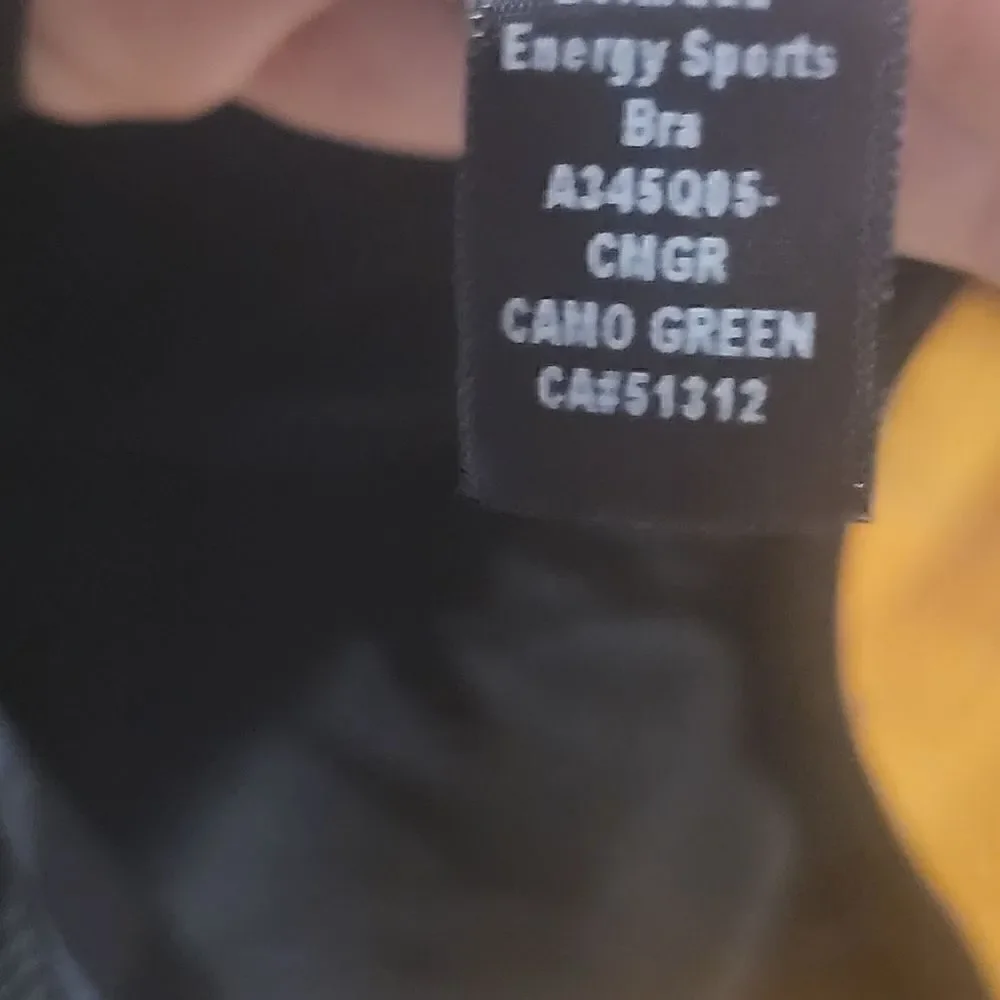Koral Bermuda Energy Sports Bra Camo Green